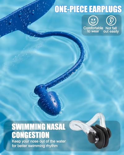 Aegend Swim Goggles, Swimming Goggles No Leaking Full Protect Adult Youth - color: Azure