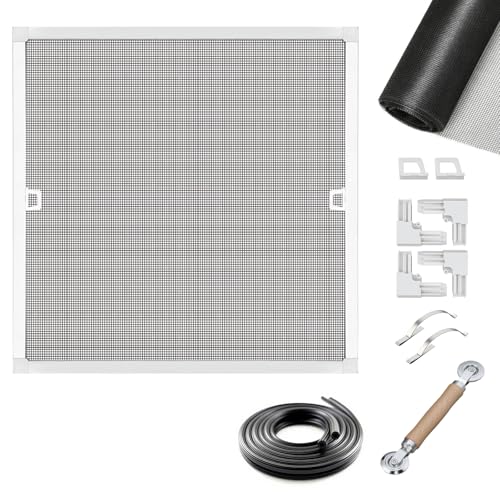 Toocust Window Screens Frame Kit 48 Square, Heavy-Duty Aluminum Window Screen, High-Visibility Durable Mesh, Easy Repair/Reinstall for Windows & Patio Doors, Multi-Size Options - size: 48*48 1pack