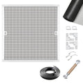 Toocust Window Screens Frame Kit 60 Square, Heavy-Duty Aluminum Window Screen, High-Visibility Durable Mesh, Easy Repair/Reinstall for Windows & Patio Doors, Multi-Size Options - size: 60*60 1pack