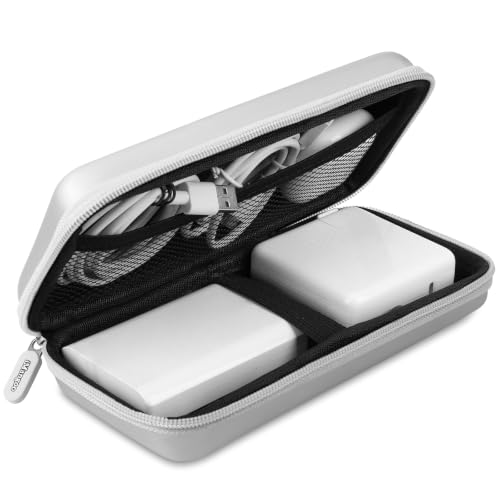 iMangoo Travel Essential Electronics Organizer Charger Case Carrying Pouch - color: Silver, size: Large