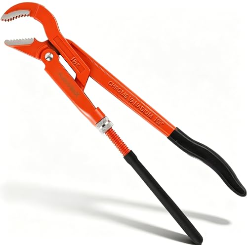 17-Inch 45°Angled Jaw Swedish Pipe Wrench - size: 17inch