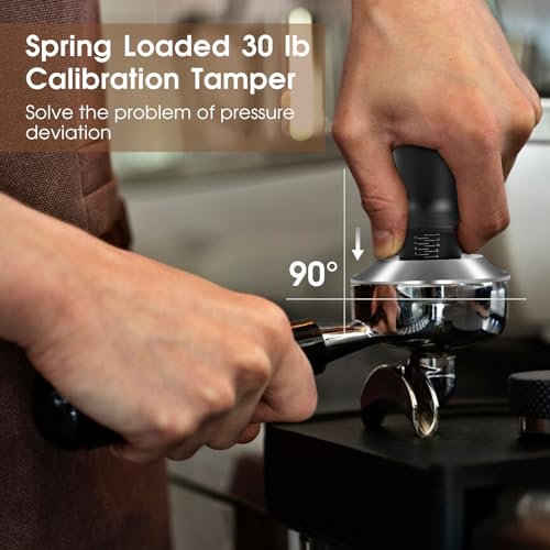 Reoszeank 54mm Espresso Accessories Kit, Distributor, Tamper, Dosing Funnel - size: 54mm Fits Breville Barista/Bambino/Infuser