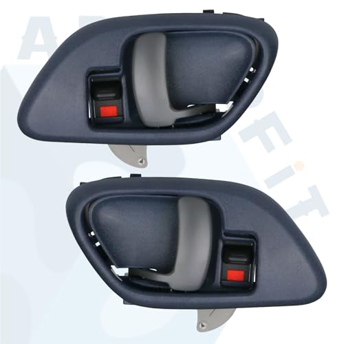 APPERFiT Interior Door Handle w/Bezel Kit (Blue) Compatible with 1995-2002 Chevy Chevrolet GMC Truck C1500 C2500 C3500 K1500 K2500 K3500 Suburban Tahoe Yukon 15708045 15708046 - color: Blue