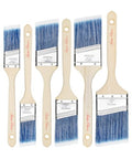 Bates Angle Paint Brushes, 6 Pack - 1.5", "2", "2.5", "3" Inch, Treated Wood Handle, Stain & Wall Paint Brushes for Walls & Furniture - color: Wood Handle Angle, size: 6 Pack, 1.5", 2", 2.5", 3"