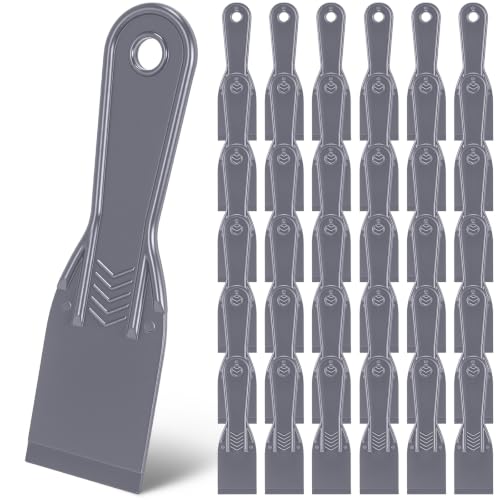 36 Pcs Plastic Putty Knife 2" Flexible Putty Knife Scraper, Grey - color: Grey