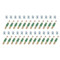 uxcell 25Set 8x11.3mm Cam Locking Screws with M6x34mm Furniture Connecting Fitting, Cam Bolts Dowels for Splicing Assembly of Table Cabinets, Green - size: M6x34mm