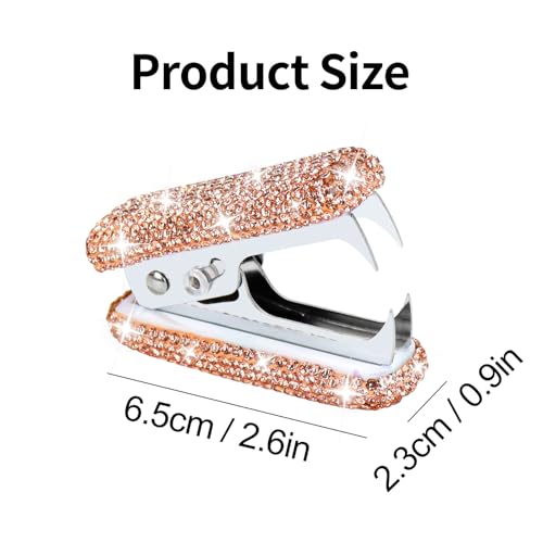 MultiBey Bling Acrylic Staple Remover with Metal Jaws, Champagne Gold - color: Champagne Gold
