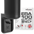 Sound Bass ERA100 Shelf Wall Outlet AC, Black, Plug Mount Organizer - color: Black