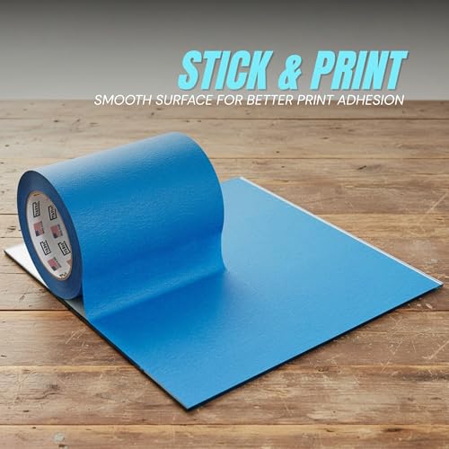Wide Blue Painters Tape, 6 inch x 60 Yards, 3D Printing Tape, Easy Clean Removal up to 21 Days, Masking Tape - size: 6 inch