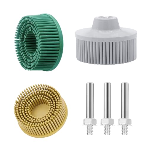 3Pcs Bristle Disc 2 Inch Gasket Remover Wheel Tool Attachments