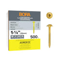 Bora Pocket Hole Screws 1-1/4 in Fine Thread 500 Pack - size: 1-1/4 inch (500 Piece), style: Fine Thread