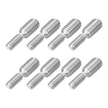 uxcell M4x10mm to M6x10mm Double End Threaded Stud Screw Bolt, 8Pcs 304 Stainless Steel Thread Reducer Adapter for Furniture Machinery Assembly Fastener - size: M4x10mm to M6x10mm