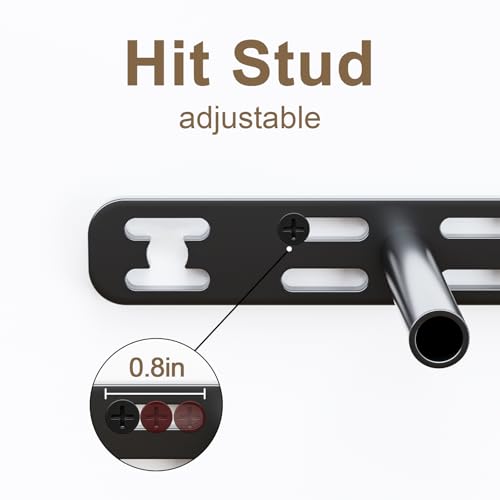 2pcs Floating Shelf Bracket Heavy Duty,Decorative Floating Shelf Hardware Hidden Black Metal Fireplace Mantel Brackets (28"X6"X1.0" with Tools) - size: 28"X6"X1.0"