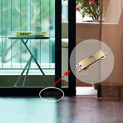 Sliding Patio Door Roller Assembly for Truth Part #31761A, Jeld Wen, Milgard, Marvin, Peachtree, Caradco, 1-1/4" Steel Ball Bearing, Side Adjustable, 2 Pack - style: Side Adjuster