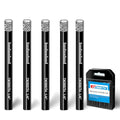 DKIBBITH 5 Packs 1/4" Diamond Drill Bits for Tile, Porcelain, Ceramic, Granite, Marble, Stone, Glass, Dry Drilling Tile Drill Btis with Storage Case and 1/4" Round Shank. - size: 5 Pcs 1/4" Diamond Bits