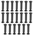 20 Sets M6 x 30mm Black Binding Post Screws,Hex Drive Rivet Socket - size: M6 x 30mm