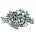 Henne Bery 3/4" Long 6-32 Thread, Oval Head Milled Slot Replacement Wall Plate Screws, 50 Pack, White - color: White, size: 3/4",50 Pack