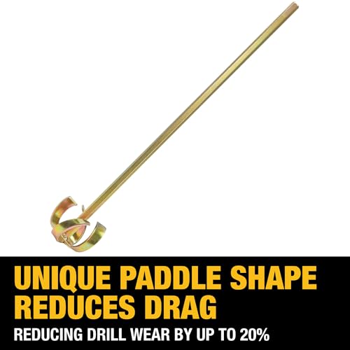 DEWALT Drywall Mud and Paint Mixer | 13" Shaft and 2" Head | DXTT-2-293 - size: 13" Shaft, 2" Head