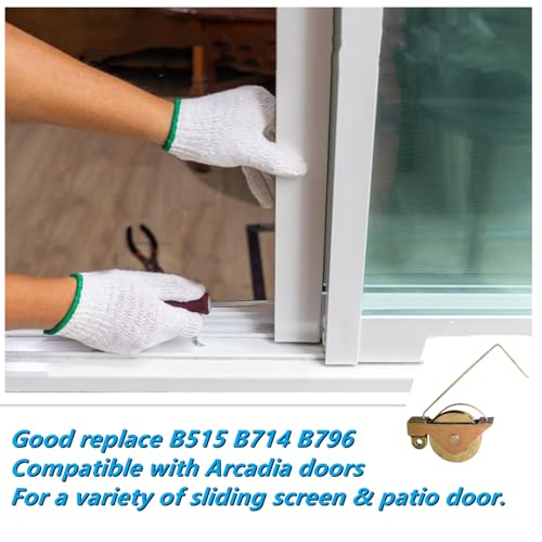4-Pack Sliding Screen Door Rollers Compatible with KDEX20 Series