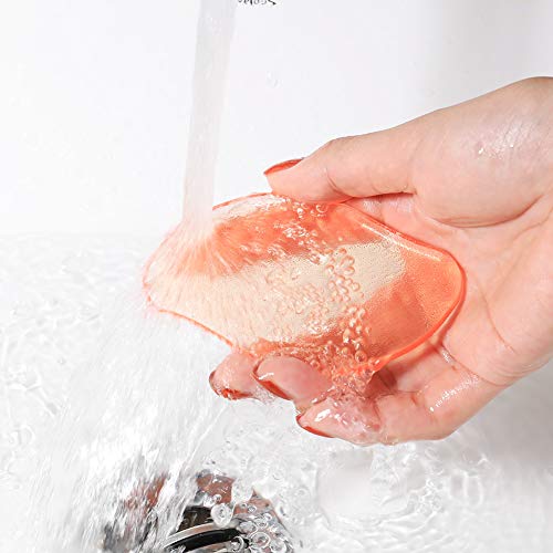 BEZOX Glass Foot File Callus Remover, Crystal Pedicure Foot Rasp for Callused, Coarse, Hard Skin Removal, Portable Hand Sized Foot Scraper for Cracked Heel - Orange - style: Orange