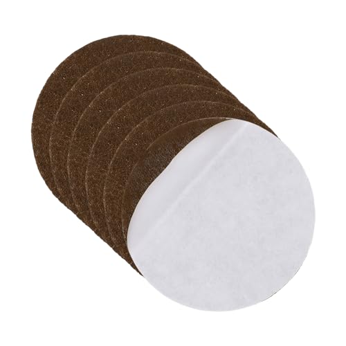 uxcell 6Pcs Lamp Base Felt, 3 Inch Dia 2mm Thick Adhesive Round Soft Felt Furniture Pads, Non-Slip Anti-Scratch Backed for Reading Light Table Lamp DIY Craft, Coffee - color: Coffee, size: 3 inch