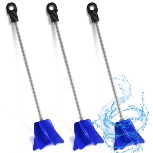Loosh 3 Pcs 11" Paint Stirrer for Drill, Paint Mixer Attachment, Blue - color: Blue, size: 11"