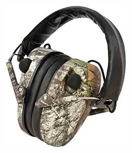 Caldwell E-MAX Electronic Hearing Protection with Low Profile, Adjustable, 23 NRR, For Range, Shooting, and Hunting - style: Camo