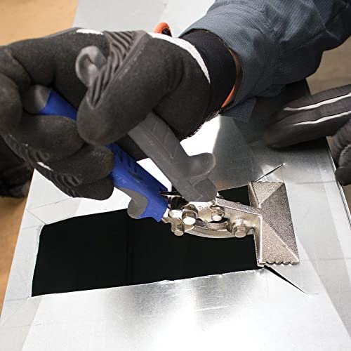 Klein Tools 86524 Hand Seamer, Offset Metal Seamer has 3-Inch Jaw, Bends 22 Gauge Steel and 24 Gauge Stainless - style: Offset Hand Seamer