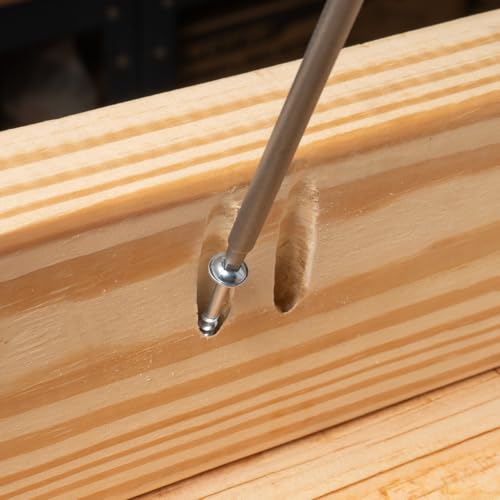 POWERTEC 100 PK Pocket Hole Screws, Maxi-Loc Head, #2 Square Drive, 2" Coarse Thread for Pocket Hole Jig, Heavy-Duty Furniture, Workbenches, Table Legs & Framing (72265) - style: 100PK 2" Coarse Maxi-Loc Screws
