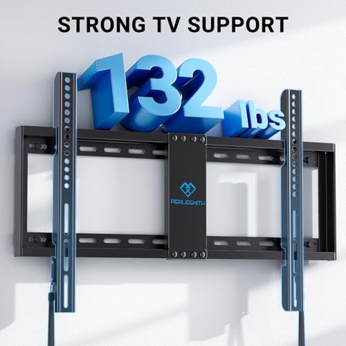 PERLESMITH Fixed TV Wall Mount for 32–82 inch TVs up to 132 lbs - size: 32-82" Fixed TV Wall Mount