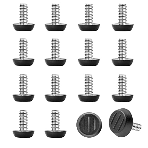 16 PCS 1/4-20'' Threaded Furniture Levelers, Adjustable Screw in Leg Glides - size: 1/4-16Pcs