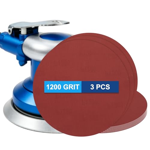 3 Pack 10 Inch PSA Sanding Discs 1200 Grit Aluminum Oxide Red - size: 1200 grit