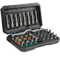 42 In 1 Magnetic Screwdriver, Screwdriver Set,T-Handle Ratcheting Screwdriver for Home, Diy, Watch, Eyeglass Bike Repair - color: Black 42pcs