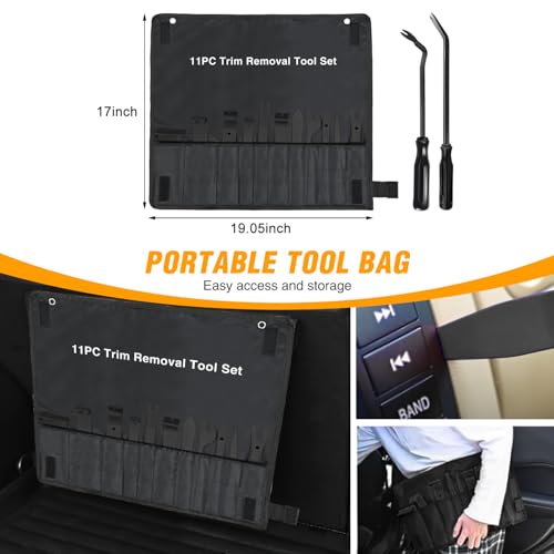 GOOACC 13PCS Nylon Trim Removal Tool Set - color: Black, size: 13Pcs