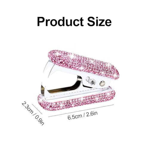 MultiBey Bling Acrylic Staple Remover with Metal Jaws, Shiny Pink - color: Shiny Pink