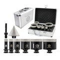 Diamond Core Drill Bit Set - FOCSTOL 8pcs (19/25/35/51/65/76mm+50mm Beveling Chamfer Bit+SDS Adapter) Diamond Hole Saw Kit for Porcelain Ceramic Tile Marble Granite - size: KIT6