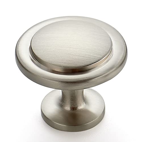 Ravinte Brushed Nickel Cabinet Knobs Zinc Drawer Knobs, 1-1/4 Inch, 30 Pack - color: Brushed Nickel
