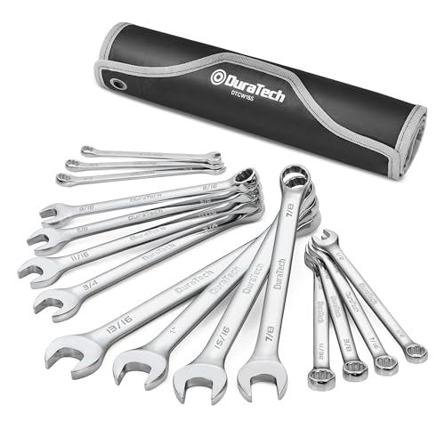 DURATECH Combination Wrench Set, SAE, 15-Piece, 1/4" to 1" - size: Set (1/4" to 1")