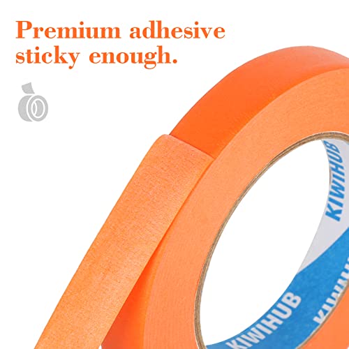 Orange Painters Tape,1 inch x 60 Yards - color: Orange