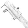 200mm Vernie Scribing Caliper, 8in Stainless Sheet Metal Scribe Tool, ±0.05mm Accuracy Parallel Cross Caliper Gauges, Metal Marking Tool with PU Leather Bag for Industry Marking