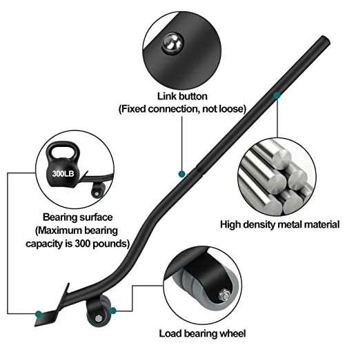 22" Furniture Lifter Tool, Appliance Metal Lifter for Heavy Furniture Black - size: Black-22 IN