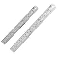 Steel Ruler 6 8 inch Imperial Metric Systems Thick Metal Deeper Clear Scale School Students Drafting Architect Carpenter Engineer Measuring Tool - size: 6,8 inch