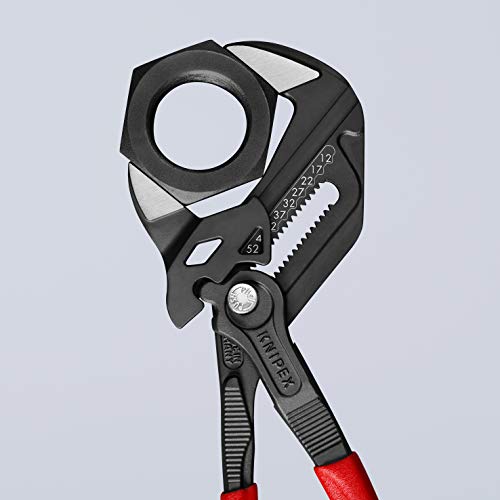KNIPEX Tools - Pliers Wrench, Black Finish (8601250), 10-Inch - size: 10-Inch, style: Wrench, Black Finish
