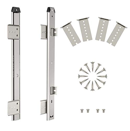 FRMSAET Heavy Duty Under Mount 12/14/16/18inch Drawer Slides-12 inch Silver - color: Silver, size: 12 Inch