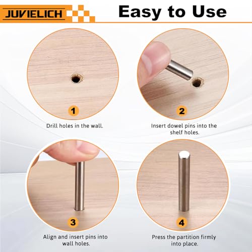 200Pcs Stainless Steel Dowel Pin Assortment Kit - M2 M3 M4 M5 - size: M2-M5 Assortment
