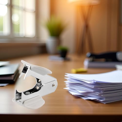 White Steel Pine Style Staple Remover for 24/6 26/6 Staple Removers White Staples Stapler Remover Office and School Supplies Staplers and Punches