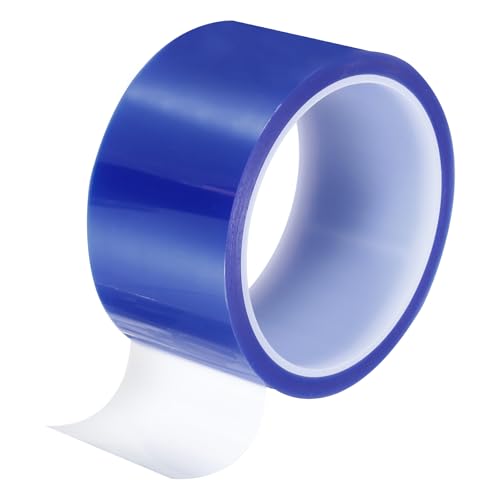 uxcell Blue Heat Tape, 1 Roll 50mmx33m 108ft High Temperature Heat Resistant Tape for Sublimation,Heat Vinyl Press,Heat Transfer, Circuit Board, No Residue - color: Blue, size: 50mmx33m