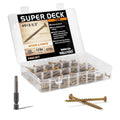 WELLOCKS #9 x 2-1/2 in Tan Deck Screws, 1.2 lbs with T25 Bit - size: #9×2-1/2", style: 1.2LBS Tan