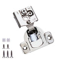 6 Pack 3 Pair 1/2 inch Overlay Self Slow Closing Door Hinges - Face Frame Cabinet Concealed Hinges with Built-in Damper, 3 Way Adjustability - color: 6PACK, size: 1/2 in. Overlay
