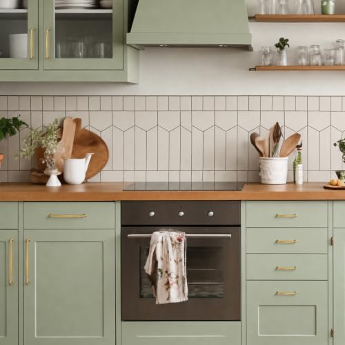 Ravinte Brushed Brass Cabinet Handles Solid Handles,3-3/4 Inch,10 Pack - color: Brushed Brass, size: 3-3/4 Inches Hole Center